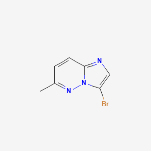 molecular formula C7H6BrN3 B595163 3-Bromo-6-methylimidazo[1,2-b]pyridazine CAS No. 1369326-08-8