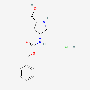 Benzyl ((3R,5R)-5-(hydroxymethyl)pyrrolidin-3-yl)carbamate hydrochloride