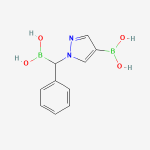 1-(1-Borono-1-phenylmethyl)pyrazole-4-boronic acid