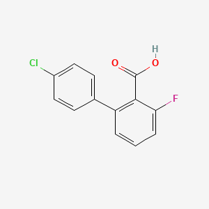 2-(4-Chlorophenyl)-6-fluorobenzoic acid