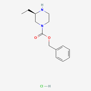 (R)-Benzyl 3-ethylpiperazine-1-carboxylate hydrochloride