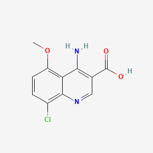4-Amino-8-chloro-5-methoxyquinoline-3-carboxylic acid