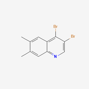 3,4-Dibromo-6,7-dimethylquinoline