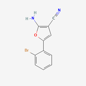2-Amino-5-(2-bromophenyl)furan-3-carbonitrile
