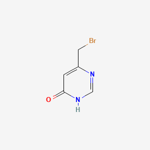 molecular formula C5H5BrN2O B595218 6-(Bromomethyl)pyrimidin-4-ol CAS No. 1269291-22-6