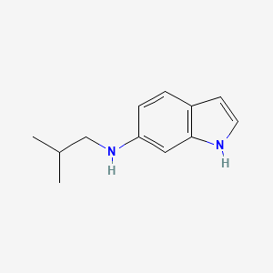 molecular formula C12H16N2 B595225 N-Isobutyl-1H-indol-6-amine CAS No. 1239447-37-0