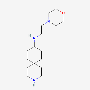 molecular formula C16H31N3O B5952292 N-(2-morpholin-4-ylethyl)-3-azaspiro[5.5]undecan-9-amine 