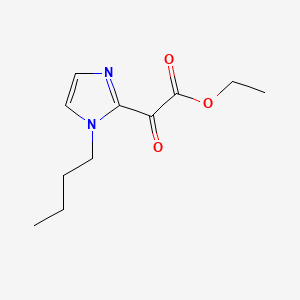molecular formula C11H16N2O3 B595255 Ethyl 2-(1-butylimidazol-2-yl)-2-oxoacetate CAS No. 1313739-07-9