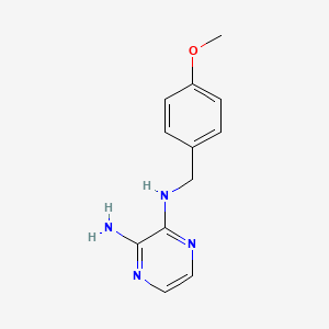 molecular formula C12H14N4O B595256 n2-(4-Methoxybenzyl)pyrazine-2,3-diamine CAS No. 1245648-73-0