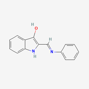 molecular formula C15H12N2O B5952574 2-Anilinomethylene-indolin-3-one 