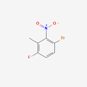 molecular formula C7H5BrFNO2 B595276 1-Bromo-4-fluoro-3-methyl-2-nitrobenzene CAS No. 1286734-82-4