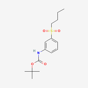 molecular formula C15H23NO4S B595278 t-Butyl N-[3-(butane-1-sulfonyl)phenyl]carbamate CAS No. 1373232-46-2