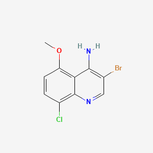 3-Bromo-8-chloro-5-methoxyquinolin-4-amine