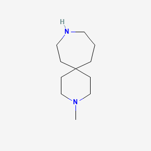 molecular formula C11H22N2 B595304 3-甲基-3,9-二氮杂螺[5.6]十二烷 CAS No. 1256643-45-4