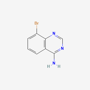 molecular formula C8H6BrN3 B595306 8-溴喹唑啉-4-胺 CAS No. 1260657-19-9