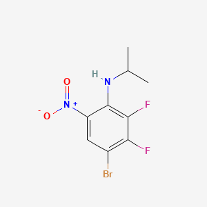 molecular formula C9H9BrF2N2O2 B595311 4-Bromo-2,3-difluoro-N-isopropyl-6-nitroaniline CAS No. 1365271-69-7