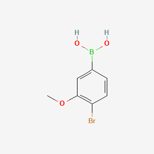 molecular formula C7H8BBrO3 B595319 (4-Bromo-3-methoxyphenyl)boronic acid CAS No. 1256345-59-1