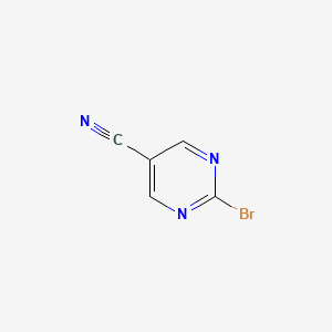 molecular formula C5H2BrN3 B595321 2-溴嘧啶-5-腈 CAS No. 1209458-08-1