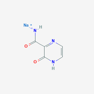 molecular formula C5H5N3NaO2 B595328 Sodium (3-oxo-3,4-dihydropyrazine-2-carbonyl)amide CAS No. 1237524-82-1