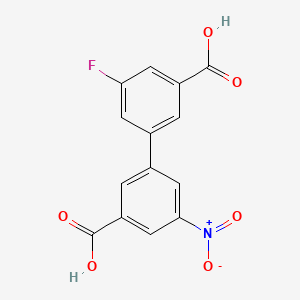 3-(3-Carboxy-5-fluorophenyl)-5-nitrobenzoic acid