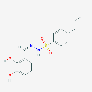 molecular formula C16H18N2O4S B5953459 N'-(2,3-dihydroxybenzylidene)-4-propylbenzenesulfonohydrazide 