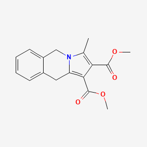 molecular formula C17H17NO4 B5953467 Pyrrolo(1,2-b)isoquinoline-1,2-dicarboxylic acid, 5,10-dihydro-3-methyl-, dimethyl ester CAS No. 74618-46-5