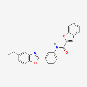 molecular formula C24H18N2O3 B5953569 N-[3-(5-ethyl-1,3-benzoxazol-2-yl)phenyl]-1-benzofuran-2-carboxamide 