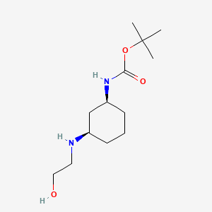 tert-butyl (1S,3R)-3-(2-hydroxyethylamino)cyclohexylcarbamate