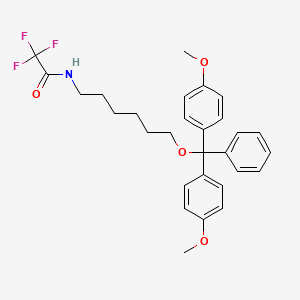 molecular formula C29H32F3NO4 B595365 N-[6-[Bis(4-methoxyphenyl)phenylmethoxy]hexyl]-2,2,2-trifluoro-acetamide CAS No. 178261-42-2