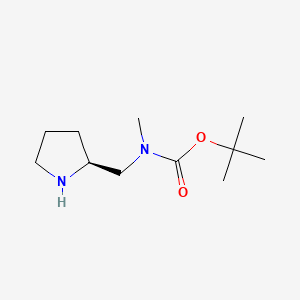 molecular formula C11H22N2O2 B595367 (S)-Tert-butyl methyl(pyrrolidin-2-ylmethyl)carbamate CAS No. 172477-91-7