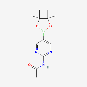 N-(5-(4,4,5,5-Tetramethyl-1,3,2-dioxaborolan-2-yl)pyrimidin-2-yl)acetamide