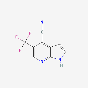 5-(Trifluoromethyl)-1H-pyrrolo[2,3-b]pyridine-4-carbonitrile