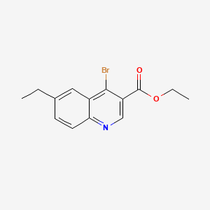 Ethyl 4-bromo-6-ethylquinoline-3-carboxylate