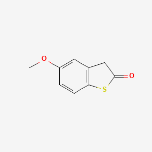 molecular formula C9H8O2S B595380 5-Methoxy-3H-benzo[b]thiophen-2-one CAS No. 18926-46-0