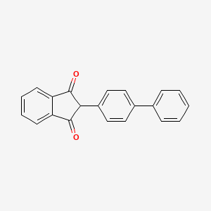 molecular formula C21H14O2 B5953819 2-([1,1'-Biphenyl]-4-yl)-1H-indene-1,3(2H)-dione CAS No. 2156-14-1