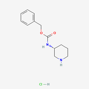 molecular formula C13H19ClN2O2 B595385 R-3-CBZ-AMINOPIPERIDINE-HCl CAS No. 183207-72-9