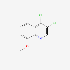 molecular formula C10H7Cl2NO B595386 3,4-Dichloro-8-methoxyquinoline CAS No. 16797-43-6