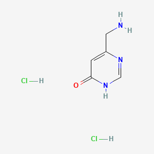 6-(aminomethyl)-1H-pyrimidin-4-one dihydrochloride