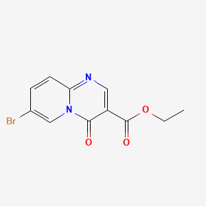 molecular formula C11H9BrN2O3 B595403 Ethyl 7-bromo-4-oxo-4H-pyrido[1,2-a]pyrimidine-3-carboxylate CAS No. 16867-56-4