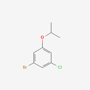 molecular formula C9H10BrClO B595404 1-Bromo-3-chloro-5-isopropoxybenzene CAS No. 1242336-66-8