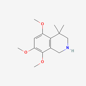 5,7,8-Trimethoxy-4,4-dimethyl-1,2,3,4-tetrahydroisoquinoline