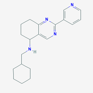 molecular formula C20H26N4 B5954298 N-(cyclohexylmethyl)-2-(3-pyridinyl)-5,6,7,8-tetrahydro-5-quinazolinamine 