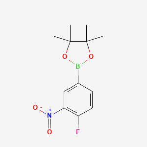 2-(4-Fluoro-3-nitrophenyl)-4,4,5,5-tetramethyl-1,3,2-dioxaborolane