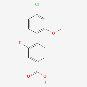 4-(4-Chloro-2-methoxyphenyl)-3-fluorobenzoic acid