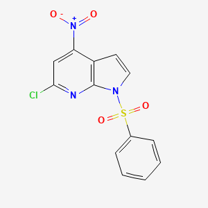 6-Chloro-4-nitro-1-(phenylsulfonyl)-1H-pyrrolo[2,3-b]pyridine