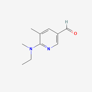 molecular formula C10H14N2O B595446 6-(Ethyl(methyl)amino)-5-methylnicotinaldehyde CAS No. 1355192-58-3