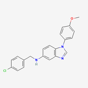 molecular formula C21H18ClN3O B5954524 N-(4-chlorobenzyl)-1-(4-methoxyphenyl)-1H-benzimidazol-5-amine 