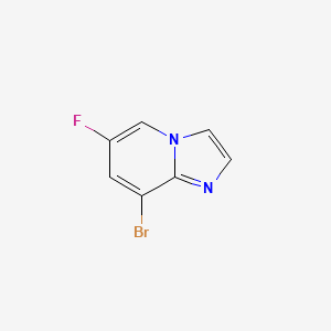 molecular formula C7H4BrFN2 B595453 8-Bromo-6-fluoroimidazo[1,2-a]pyridine CAS No. 1368664-08-7