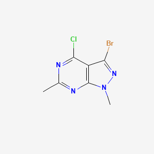 3-Bromo-4-chloro-1,6-dimethyl-1H-pyrazolo[3,4-d]pyrimidine