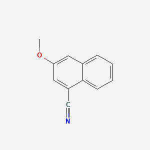 molecular formula C12H9NO B595467 3-Methoxynaphthalene-1-carbonitrile CAS No. 147397-59-9